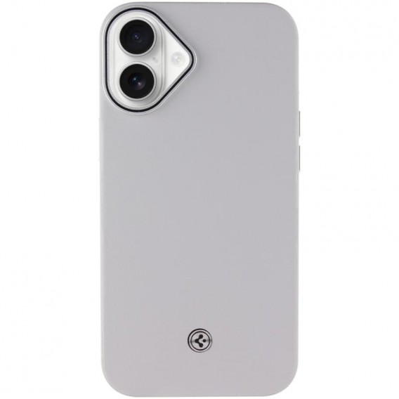 Чехол PC+Leather SGP with MagSafe для Apple iPhone 16 (6.1"), Grey