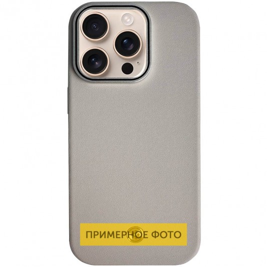 Чохол SGP PC+Leather with MagSafe для Apple iPhone 16 Plus (6.7") Grey