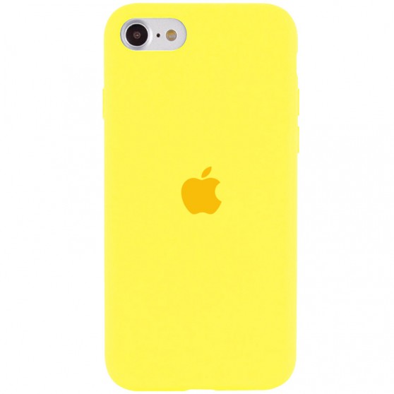 Чехол Silicone Case Full Protective (AA) для Apple iPhone SE (2020) Желтый / Yellow