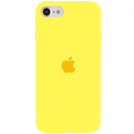 Чехол Silicone Case Full Protective (AA) для Apple iPhone SE (2020), Желтый / Yellow