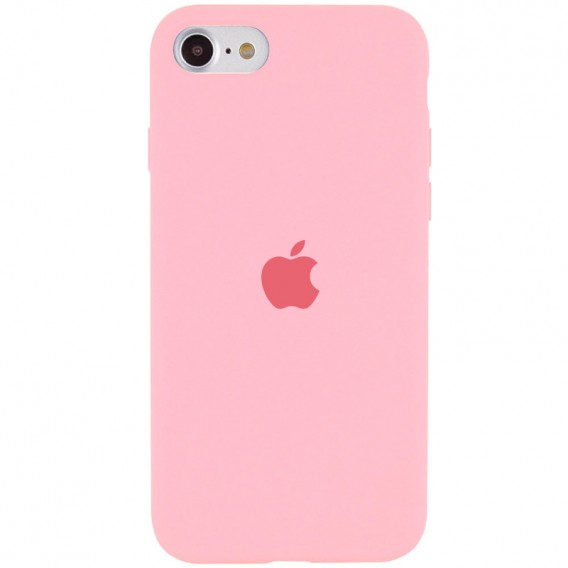 Чехол Silicone Case Full Protective (AA) для Apple iPhone SE (2020), Розовый / Pink