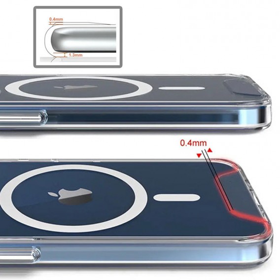 Чехол TPU Space Case with MagSafe для Apple iPhone 16 Plus (6.7"), Прозрачный