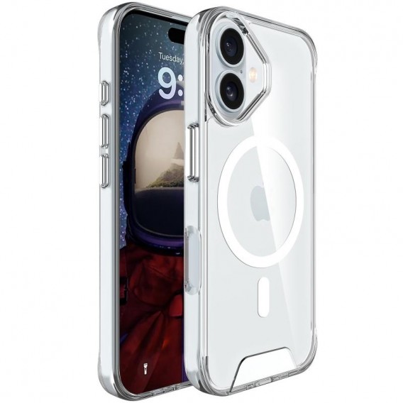 Чохол TPU Space Case with MagSafe для Apple iPhone 16 Plus (6.7") Прозорий