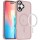 TPU+PC чехол Metal Buttons with MagSafe Colorful для Apple iPhone 16 Plus (6.7") Розовый / Pink