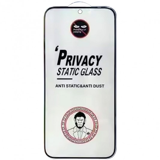 Защитное стекло Privacy 5D (тех.пак) для Xiaomi 13T / 13T Pro / Redmi Note 13 4G Черный - изображение 1
