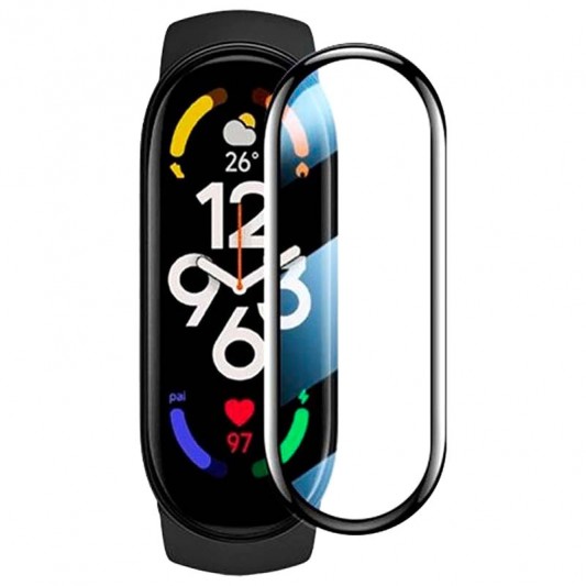 Полімерна плівка 3D (full glue) (тех.пак) для Xiaomi Mi Band 9 Чорний