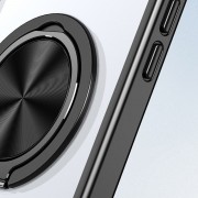 TPU+PC чохол Metal Ring with MagSafe для Apple iPhone 13 Pro Max (6.7") / 12 Pro Max (6.7"), Чорний