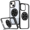 TPU+PC чохол Metal Ring with MagSafe для Apple iPhone 14 / 13 (6.1"), Чорний