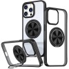 TPU+PC чохол Metal Ring with MagSafe для Apple iPhone 14 Pro Max (6.7"), Чорний