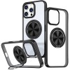 TPU+PC чохол Metal Ring with MagSafe для Apple iPhone 16 Pro (6.3"), Чорний