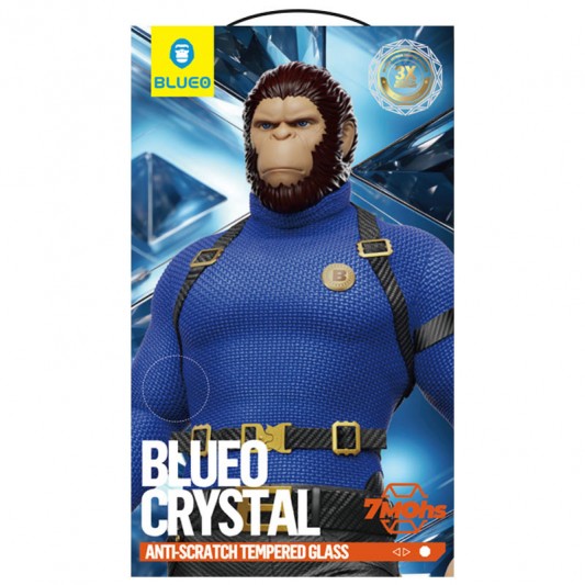 Защитное 2.5D стекло Blueo Crystal Anti-Scratch для Apple iPhone 16 Pro (6.3") Черный - изображение 3