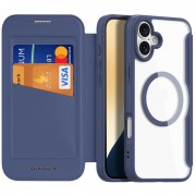 Чехол-книжка Dux Ducis Skin X Pro with MagSafe для Apple iPhone 16 (6.1") Blue