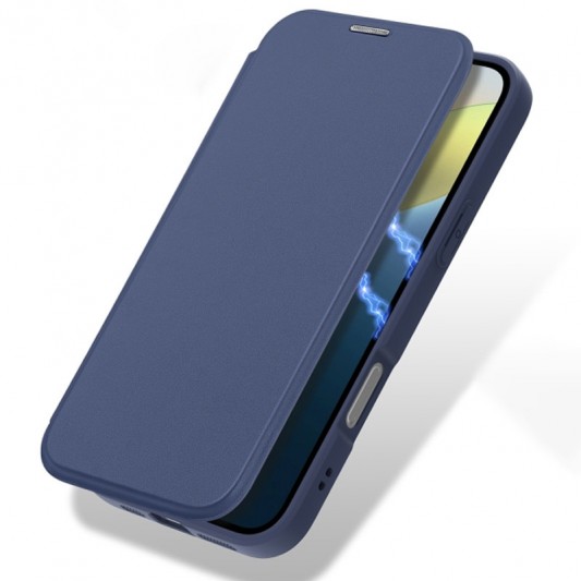 Чехол-книжка Dux Ducis Skin X Pro with MagSafe для Apple iPhone 16 (6.1") Blue - изображение 1