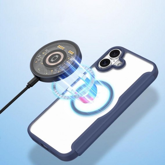 Чехол-книжка Dux Ducis Skin X Pro with MagSafe для Apple iPhone 16 (6.1"), Blue