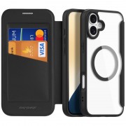 Чехол-книжка Dux Ducis Skin X Pro with MagSafe для Apple iPhone 16 (6.1") Black