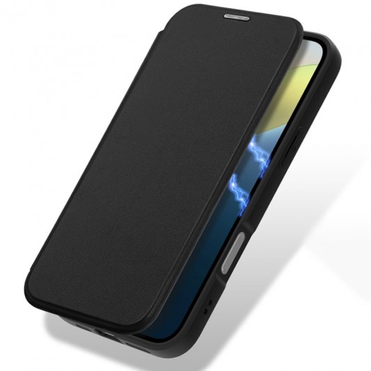Чехол-книжка Dux Ducis Skin X Pro with MagSafe для Apple iPhone 16 (6.1") Black - изображение 1