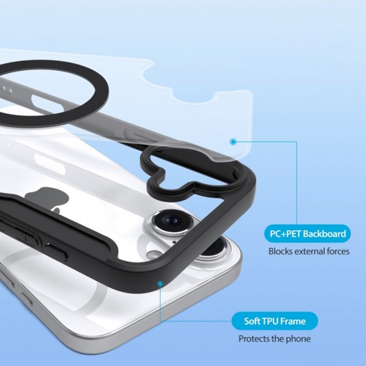 Чехол-книжка Dux Ducis Skin X Pro with MagSafe для Apple iPhone 16 (6.1") Black - изображение 3
