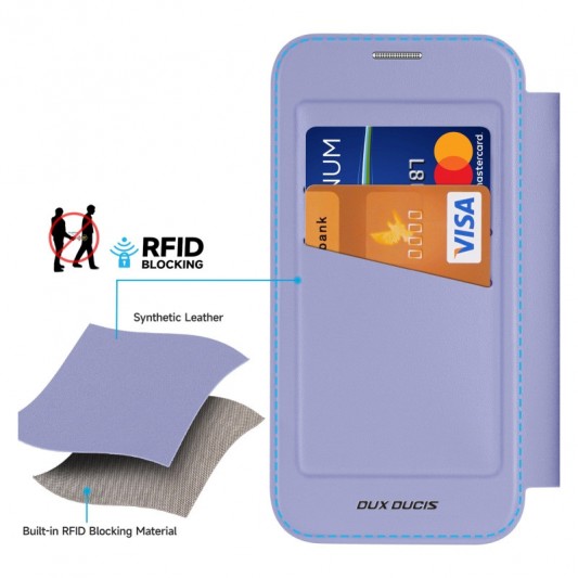 Чехол-книжка Dux Ducis Skin X Pro with MagSafe для Apple iPhone 16 (6.1") Purple - изображение 2