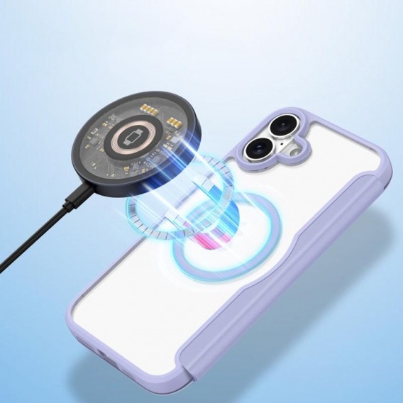 Чохол-книжка Dux Ducis Skin X Pro with MagSafe для Apple iPhone 16 (6.1"), Purple