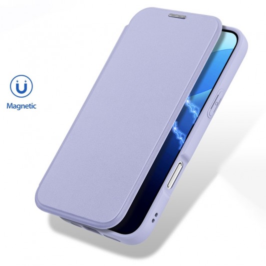 Чохол-книжка Dux Ducis Skin X Pro with MagSafe для Apple iPhone 16 Pro (6.3") Purple - зображення 1 