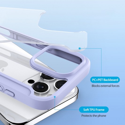 Чохол-книжка Dux Ducis Skin X Pro with MagSafe для Apple iPhone 16 Pro (6.3") Purple - зображення 3 