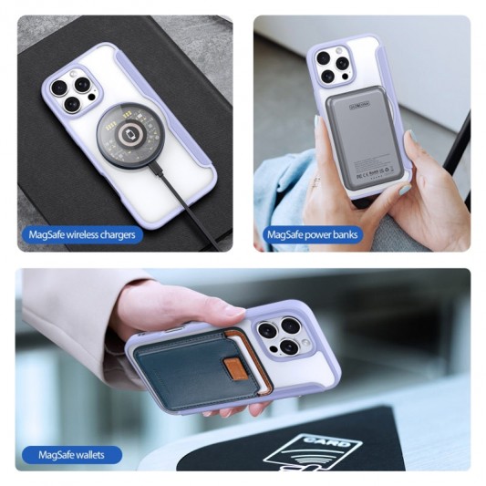 Чохол-книжка Dux Ducis Skin X Pro with MagSafe для Apple iPhone 16 Pro (6.3") Purple - зображення 6 