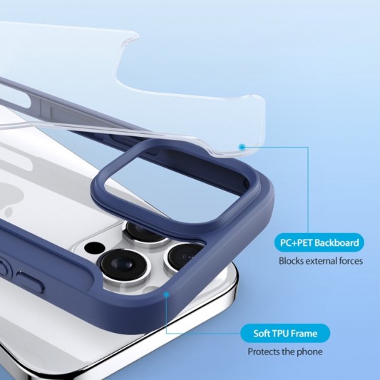 Чохол-книжка Dux Ducis Skin X Pro with MagSafe для Apple iPhone 16 Pro (6.3") Blue - зображення 3 
