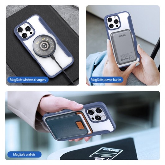 Чохол-книжка Dux Ducis Skin X Pro with MagSafe для Apple iPhone 16 Pro (6.3") Blue - зображення 6 