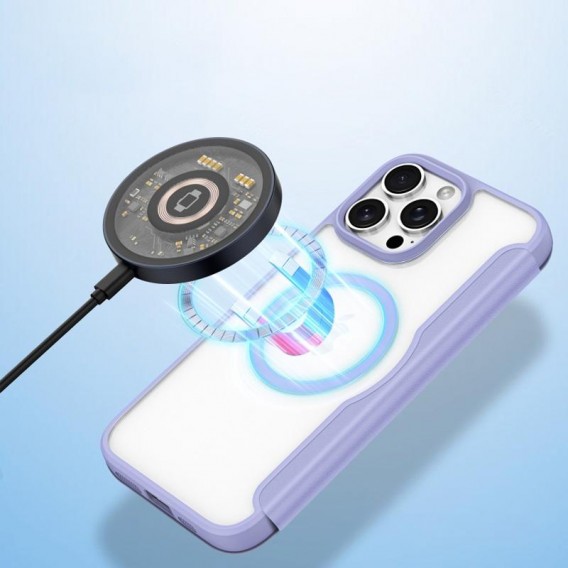 Чехол-книжка Dux Ducis Skin X Pro with MagSafe для Apple iPhone 16 Pro Max (6.9"), Purple