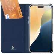 Чехол-книжка Dux Ducis с карманом для визиток для Apple iPhone 16 (6.1"), Синий