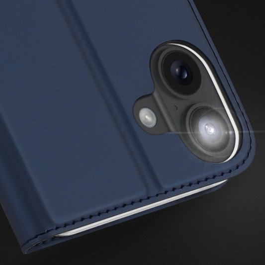 Чехол-книжка Dux Ducis с карманом для визиток для Apple iPhone 16 (6.1") Синий - изображение 5