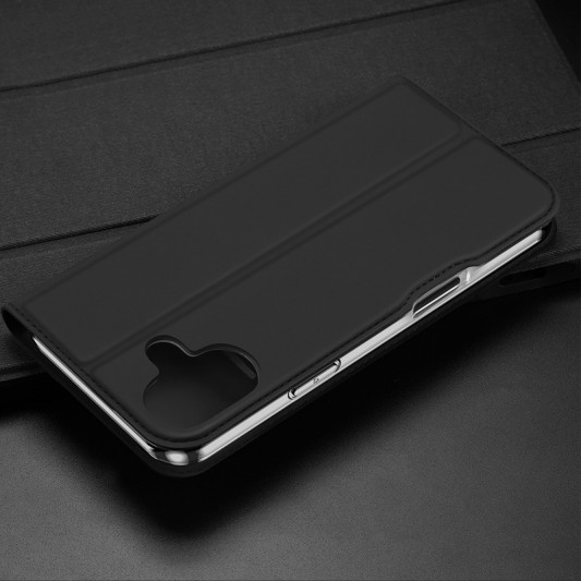 Чехол-книжка Dux Ducis с карманом для визиток для Apple iPhone 16 (6.1") Черный - изображение 3
