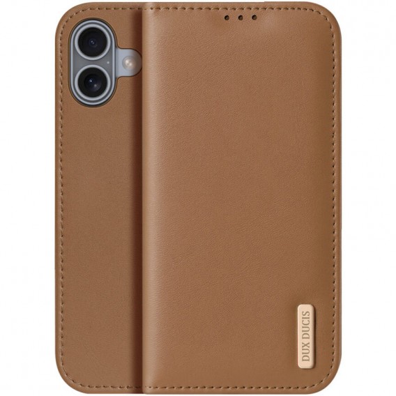 Чохол-книжка Dux Ducis Hivo для Apple iPhone 16 (6.1"), Brown