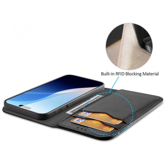 Чехол-книжка Dux Ducis Hivo для Apple iPhone 16 (6.1") Black - изображение 2