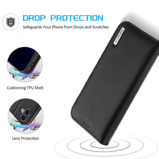 Чехол-книжка Dux Ducis Hivo для Apple iPhone 16 (6.1") Black - изображение 3