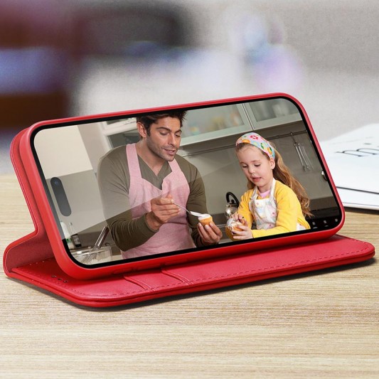 Чехол-книжка Dux Ducis Hivo для Apple iPhone 16 (6.1") Red - изображение 5