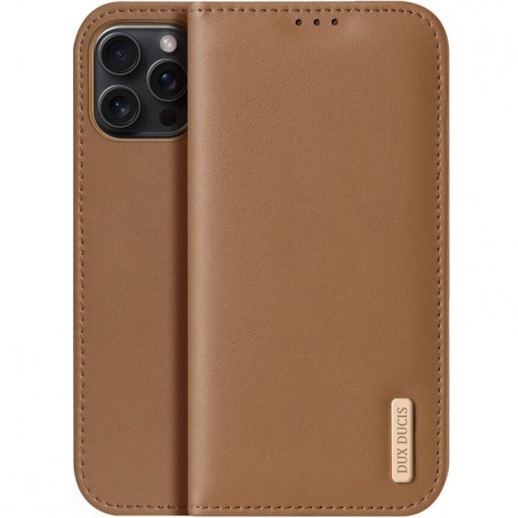 Чохол-книжка Dux Ducis Hivo для Apple iPhone 16 Pro (6.3"), Brown