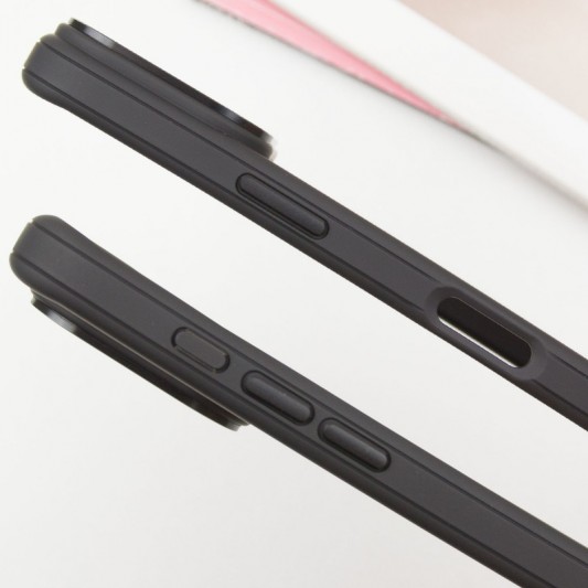 Чехол TPU+PC Carbon with MagSafe для Apple iPhone 16 (6.1") Black - изображение 2