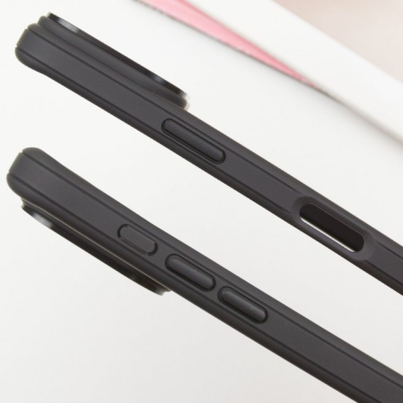 Чохол TPU+PC Carbon with MagSafe для Apple iPhone 16 (6.1"), Black