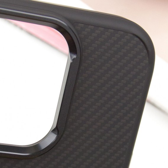 Чохол TPU+PC Carbon with MagSafe для Apple iPhone 16 (6.1"), Black