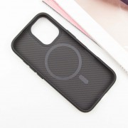 Чехол TPU+PC Carbon with MagSafe для Apple iPhone 16 (6.1"), Black