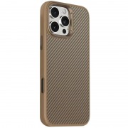 Чохол TPU+PC Carbon with MagSafe для Apple iPhone 16 Pro (6.3"), Golden Rose