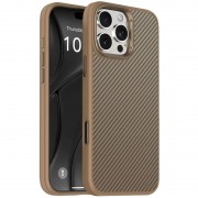Чехол TPU+PC Carbon with MagSafe для Apple iPhone 16 Pro Max (6.9"), Golden Rose