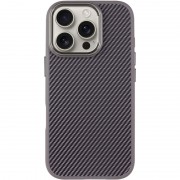 Чехол TPU+PC Carbon with MagSafe для Apple iPhone 16 Pro Max (6.9"), Grey