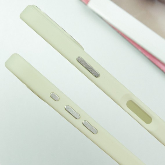 TPU чохол Bonbon Metal Style with MagSafe для Apple iPhone 16 (6.1"), Білий / White