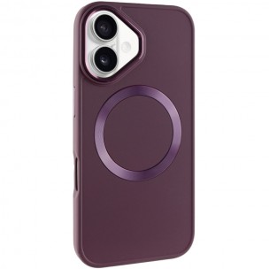 TPU чехол Bonbon Metal Style with MagSafe для Apple iPhone 16 (6.1
