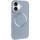 TPU чехол Bonbon Metal Style with MagSafe для Apple iPhone 16 (6.1") Голубой / Mist Blue