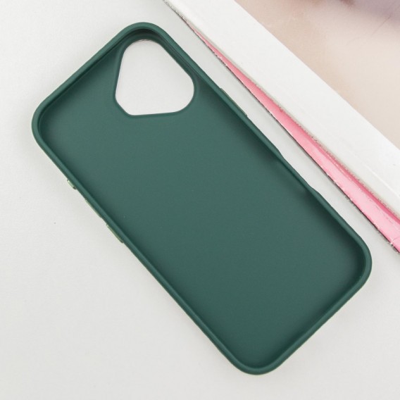 TPU чехол Bonbon Metal Style with MagSafe для Apple iPhone 16 (6.1"), Зеленый / Pine green