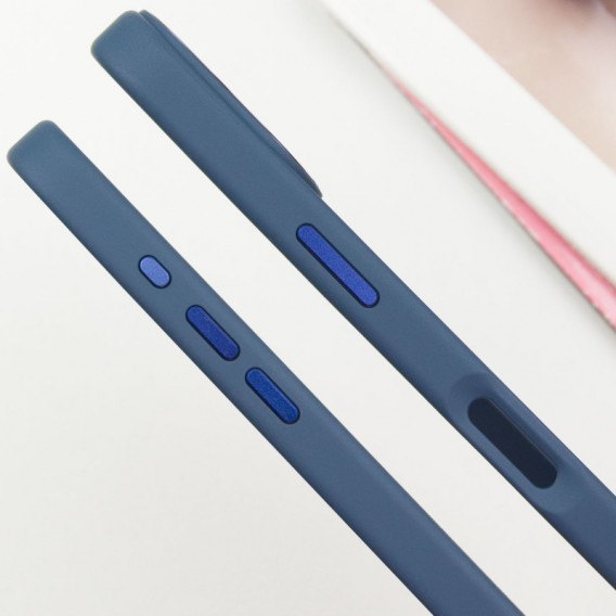 TPU чохол Bonbon Metal Style with MagSafe для Apple iPhone 16 (6.1"), Синій / Cosmos Blue