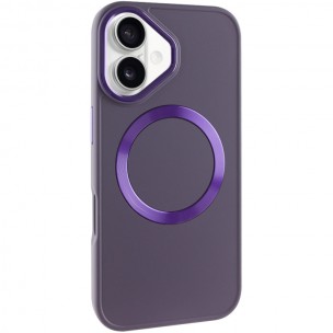 TPU чехол Bonbon Metal Style with MagSafe для Apple iPhone 16 (6.1